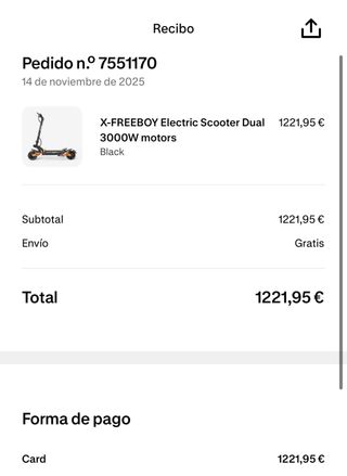 X-FREEBOY Urban drift Patinete Eléctrico