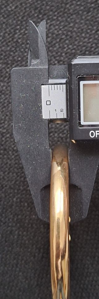 Pulsera media caña oro 14k