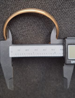 Pulsera media caña oro 14k