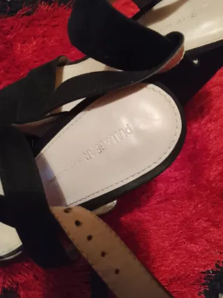 Sandalias de tacón negras