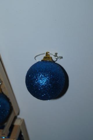 Conjunto 24 Bolas Natal Azul Brilhante