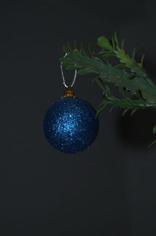 Conjunto 24 Bolas Natal Azul Brilhante