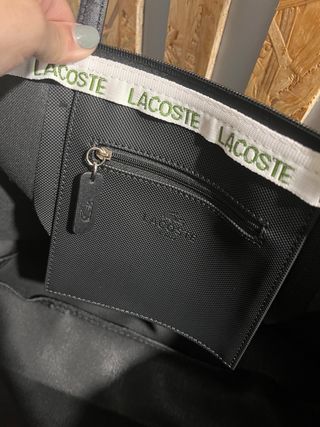 Mala a tiracolo Lacoste preta