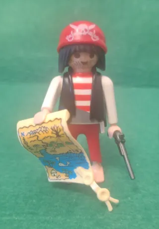 Playmobil Pirata con Mapa y Pistola