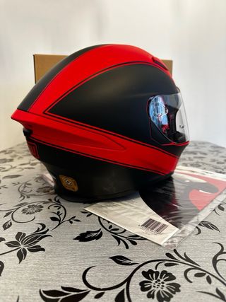 Casco Moto AGV K-5 Rojo Mate/Negro