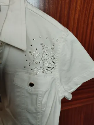 Vestido Nice Istanbul Blanco con Pedrería