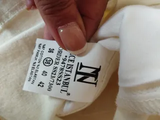 Vestido Nice Istanbul Blanco con Pedrería