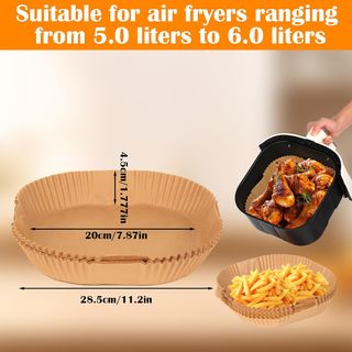 125 Papel Horno Air Fryer Antiadherente