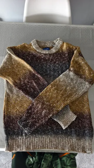 Jersey Jack & Jones degradado marrón y gris