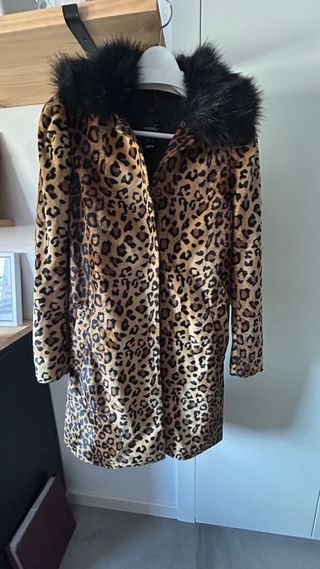 Abrigo largo Mango Suit Animal Print Talla M