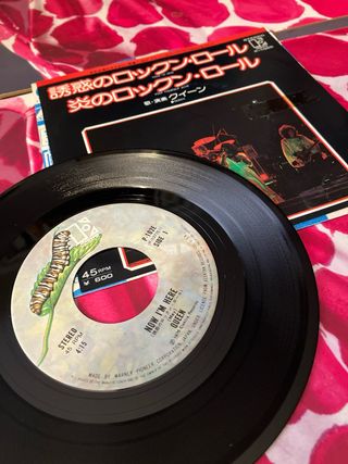 Vinilo Queen Now I'm Here 1976 Japón