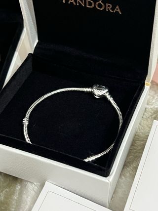 Pulsera Pandora Cierre Corazón