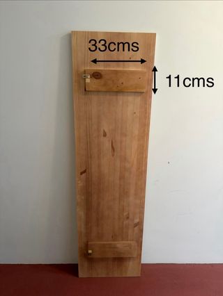 Cabecero de cama de madera beige