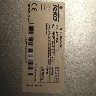 Placa vitrocerámica Teka TZ 6417