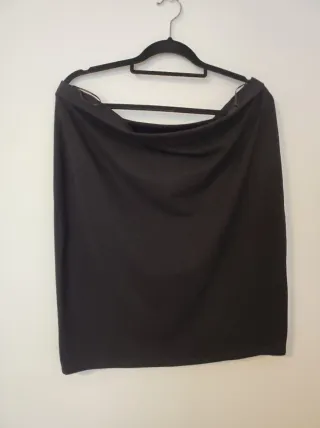 Falda elástica negra Kiabi