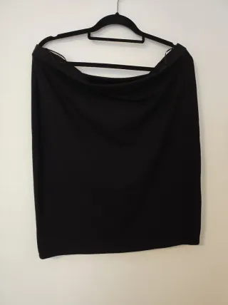 Falda elástica negra Kiabi