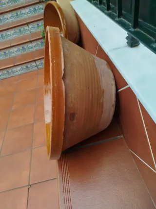 Lebrillo barreño de barro antiguo