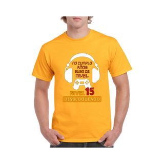 Camiseta algodón NO CUMPLO AÑOS, subo de nivel