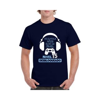 Camiseta algodón NO CUMPLO AÑOS, subo de nivel