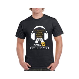 Camiseta algodón NO CUMPLO AÑOS, subo de nivel