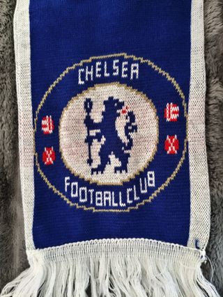 Bufanda Chelsea FC Azul y Blanca