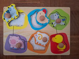 Puzzle de madera Nenittos para peques