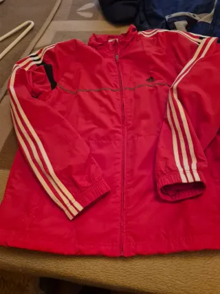 Chándal Adidas Talla XXL Rojo y Negro