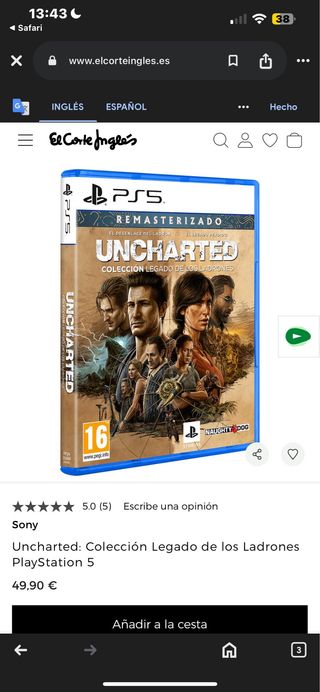 Juego PS5 Uncharted: Colección Legado de los Ladro