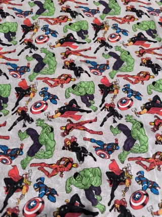 Tela Patchwork Algodón Superhéroes