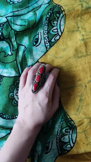 Anillo étnico boho