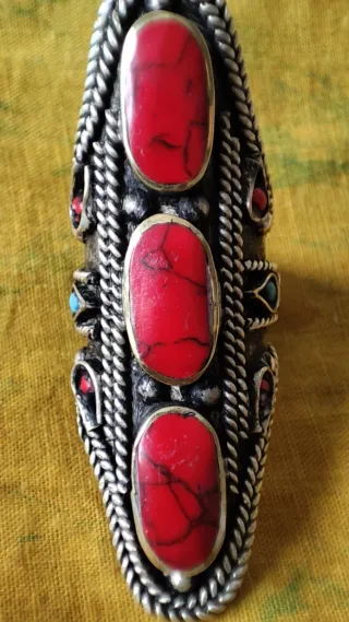 Anillo étnico boho