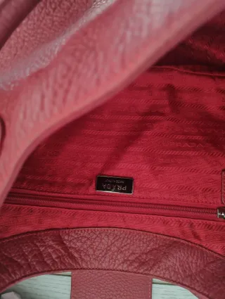 Borsa Prada Pelle Rossa Nuova