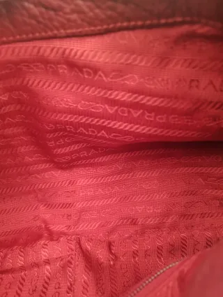 Borsa Prada Pelle Rossa Nuova
