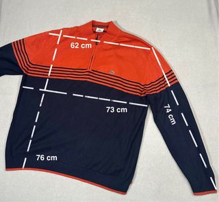 Jersey de punto Lacoste vintage oversize 2XL