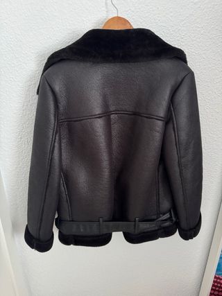 Chaquetón pelo negro Shein