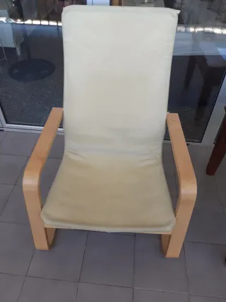 Butaca balancín Ikea madera