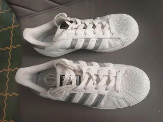 Adidas Superstar Bianco Argento