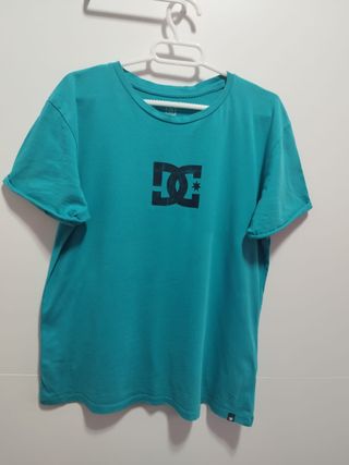 Camiseta DC Shoes Talla M Azul Turquesa
