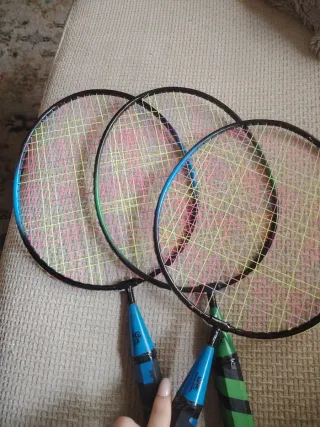 3 Raquetas de Bádminton