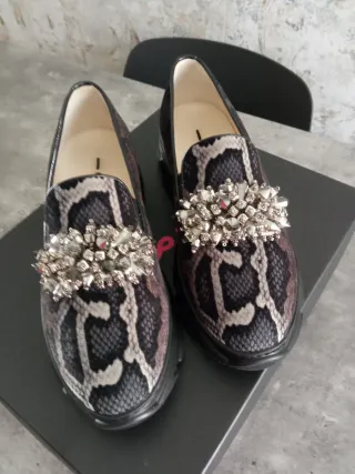 Mocassini donna  con strass 36