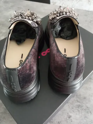 Mocassini donna  con strass 36