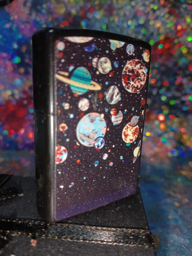 Mechero VIP Diseño Espacial Hecho a Mano