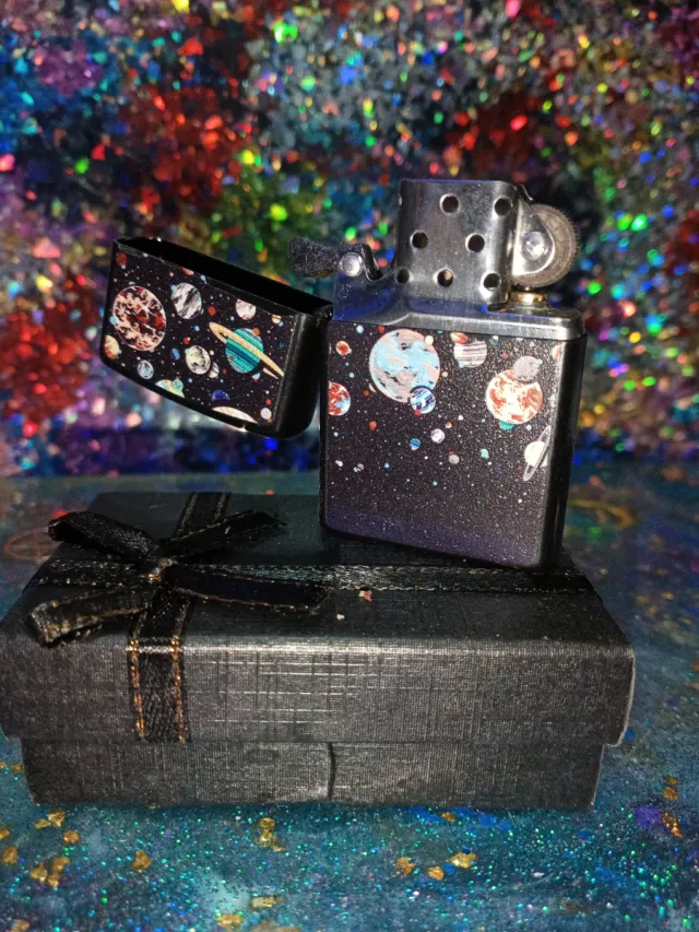 Mechero VIP Diseño Espacial Hecho a Mano