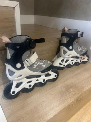 Patines en Línea infantiles Oxelo Fit 3 Gris