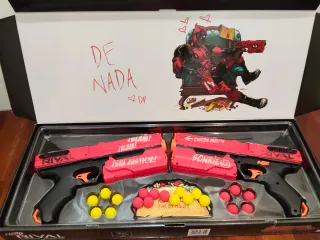 Nerf Rival Deadpool Pistolas y Balas