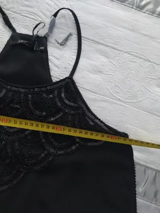 Top Jöwell negro lentejuelas Talla S/M etiqueta