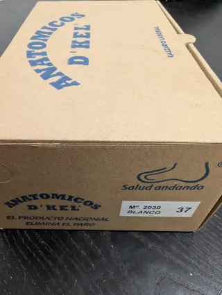 Zapatos d'kel blancos talla 37