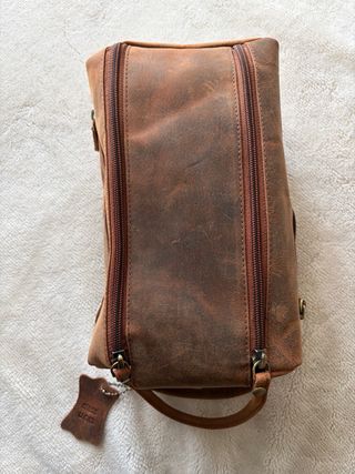 Neceser grande de piel LEABAGS