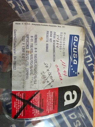 Juego de juntas Renault R-9