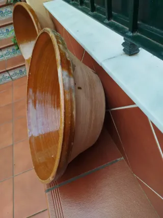 Lebrillo barreño barro antiguo
